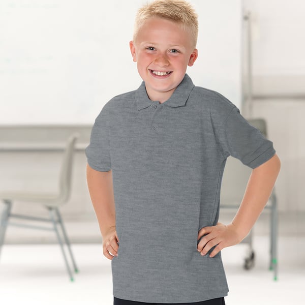 Jerzees Schoolgear Barn 65/35 Pikétröja (2-pack)