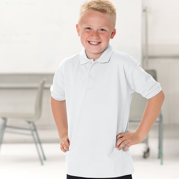 Jerzees Schoolgear Barn 65/35 Pikétröja (2-pack)