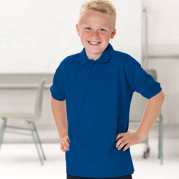 Jerzees Schoolgear Barn 65/35 Pikétröja (2-pack)