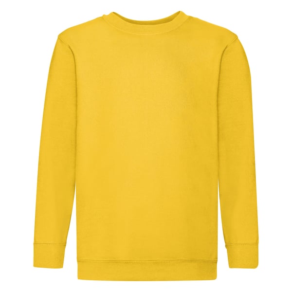 Fruit Of The Loom Childrens Unisex Set In Sleeve Sweatshirt (Pack of 2)