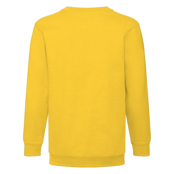 Fruit Of The Loom Childrens Unisex Set In Sleeve Sweatshirt (Pack of 2)