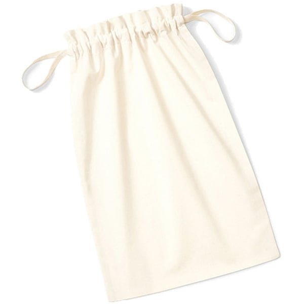 Westford Mill Soft Organic Cotton Drawcord Bag (Pack of 2)