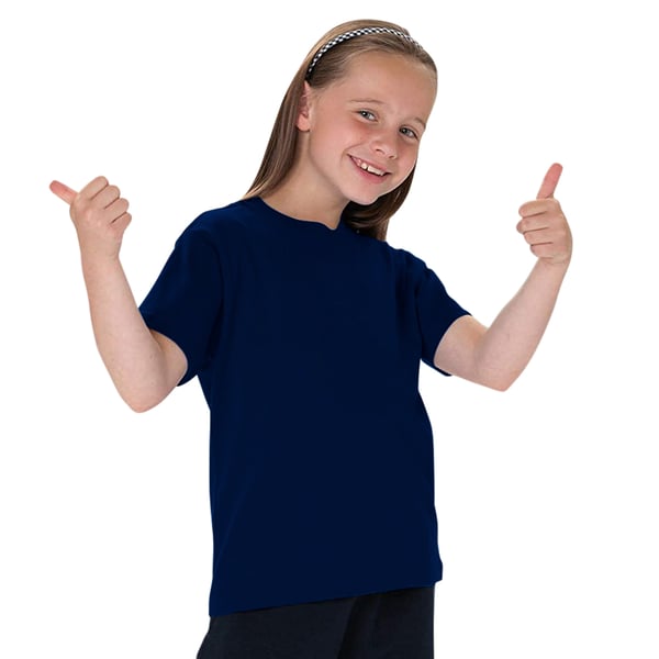 Jerzees Schoolgear Childrens Classic Plain T-Shirt (Pack of 2)