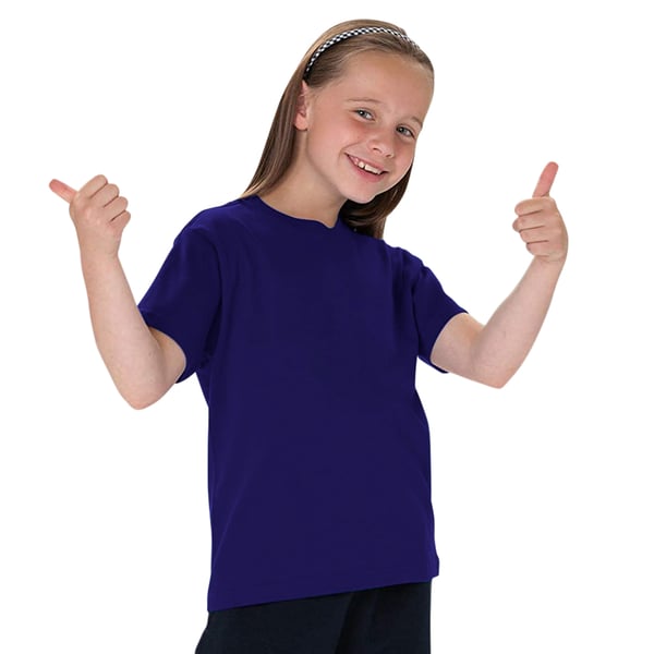 Jerzees Schoolgear Childrens Classic Plain T-Shirt (Pack of 2)