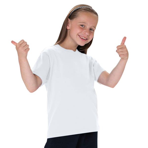 Jerzees Schoolgear Childrens Classic Plain T-Shirt (Pack of 2)
