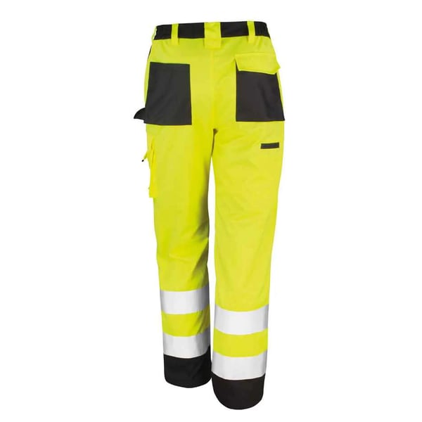 Result Safeguard Adults Unisex Hi Viz Cargo Trousers (Pack Of 2)