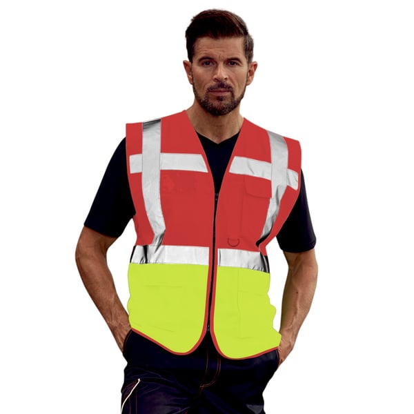Yoko Hi-Vis Premium Executive/Manager Waistcoat / Jacket (Pack of 2)