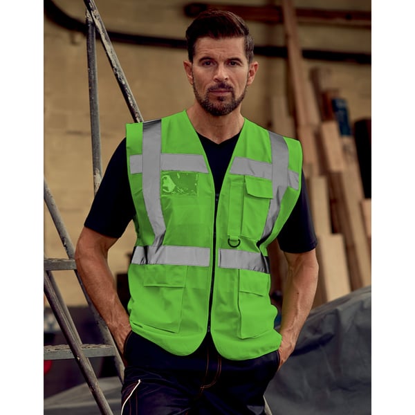 Yoko Hi-Vis Premium Executive/Manager Waistcoat / Jacket (Pack of 2)