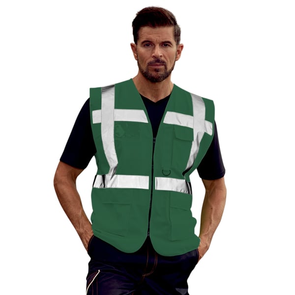 Yoko Hi-Vis Premium Executive/Manager Waistcoat / Jacket (Pack of 2)