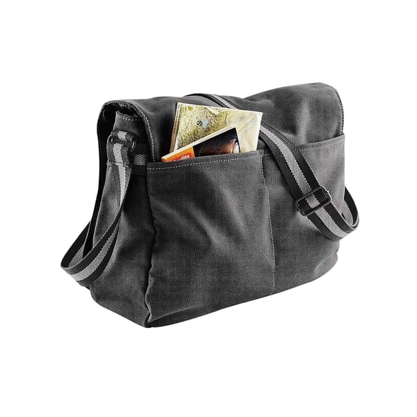 Quadra Vintage Canvas Despatch Bag - 14 Litres (Pack of 2)