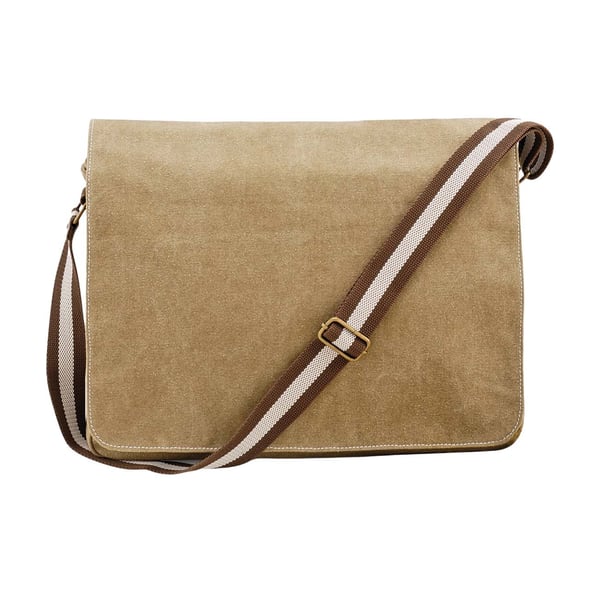 Quadra Vintage Canvas Despatch Bag - 14 Litres (Pack of 2)