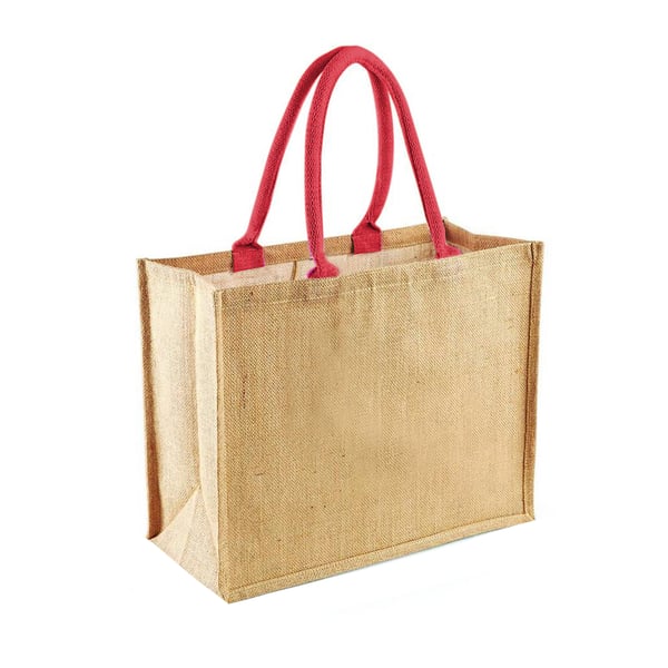 Westford Mill Classic Jute Shopper Bag (21 Litres) (Pack of 2)