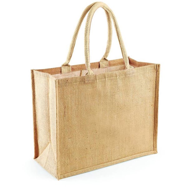 Westford Mill Classic Jute Shopper Bag (21 Litres) (Pack of 2)