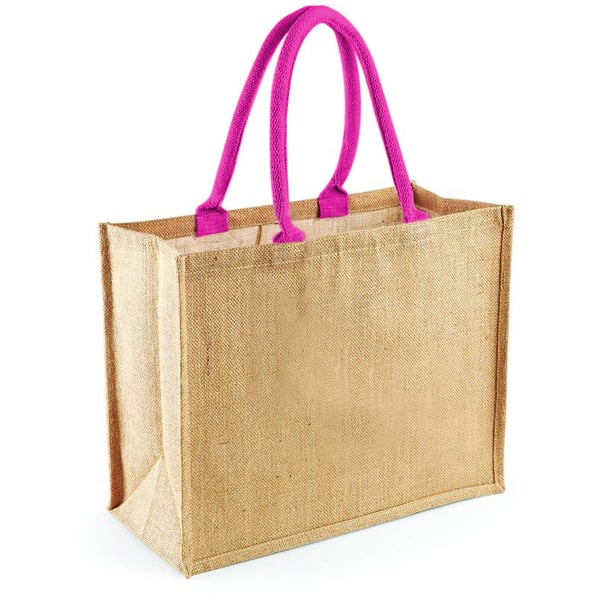 Westford Mill Classic Jute Shopper Bag (21 Litres) (Pack of 2)