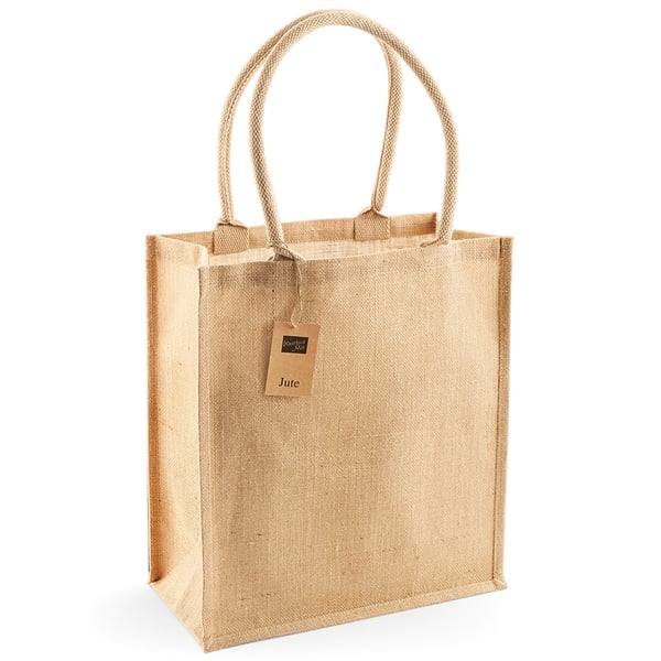 Westford Mill Jute Boutique Shopper Bag (19L) (2-pack)