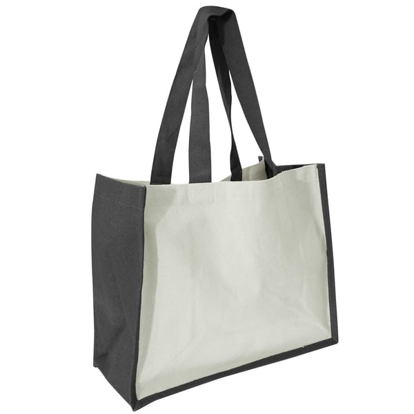 Westford Mill Printers Jute Cot Shopper Bag (21 Litres) (Pack of 2)