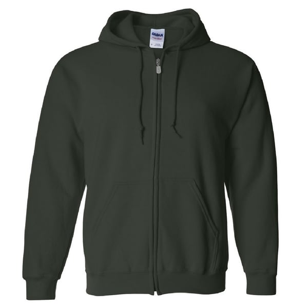 Gildan Heavy Blend Unisex Adult Full Zip Hooded Sweatshirt Top