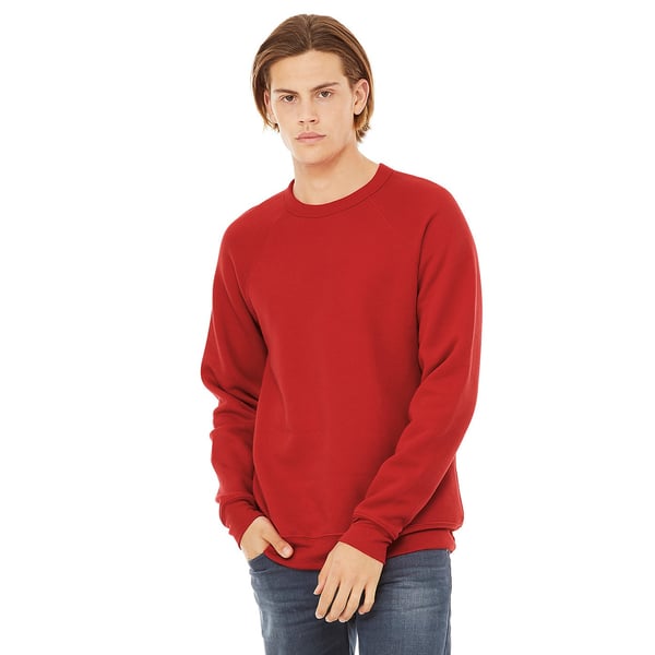 Bella + Canvas Unisex Fleece Raglan Sweatshirt til voksne