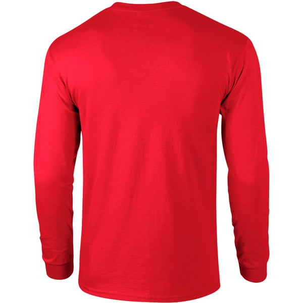 Gildan Mens Plain Crew Neck Ultra Cotton Long Sleeve T-Shirt