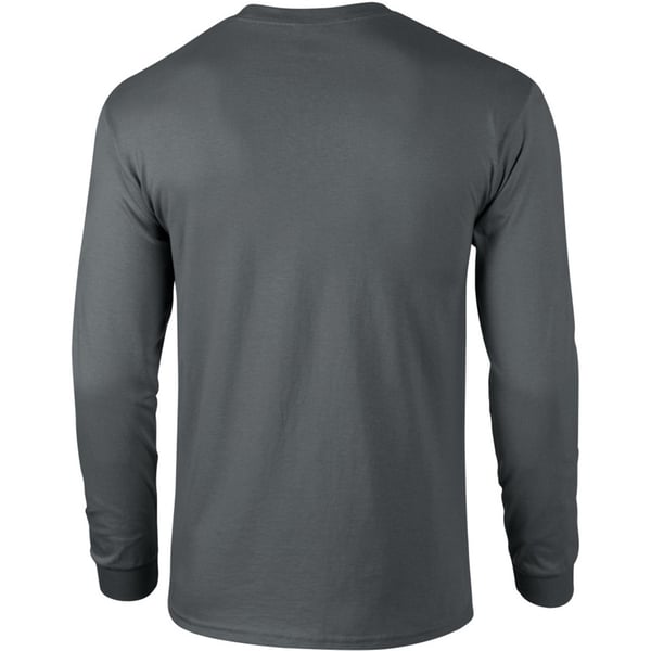 Gildan Mens Plain Crew Neck Ultra Cotton Long Sleeve T-Shirt