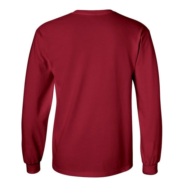 Gildan Mens Plain Crew Neck Ultra Cotton Long Sleeve T-Shirt