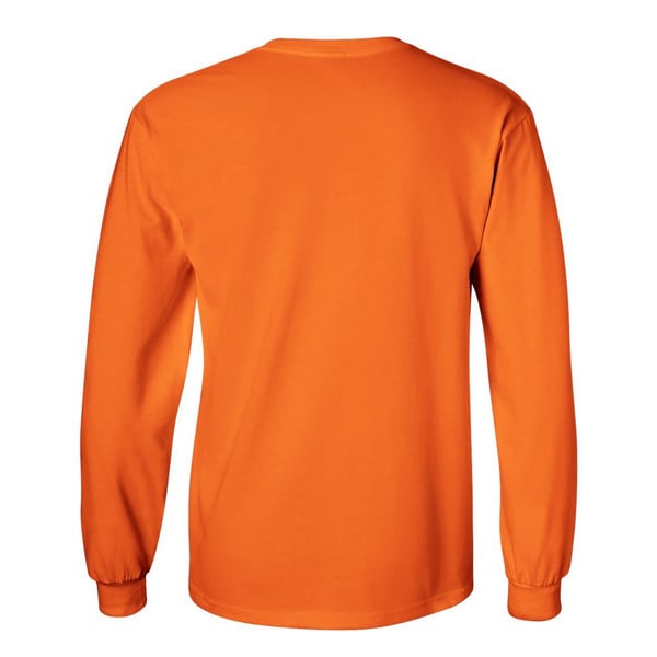 Gildan Mens Plain Crew Neck Ultra Cotton Long Sleeve T-Shirt
