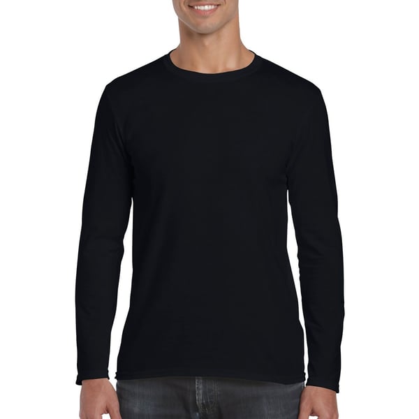 Gildan Mens Soft Style Long Sleeve T-Shirt (Pack Of 5)