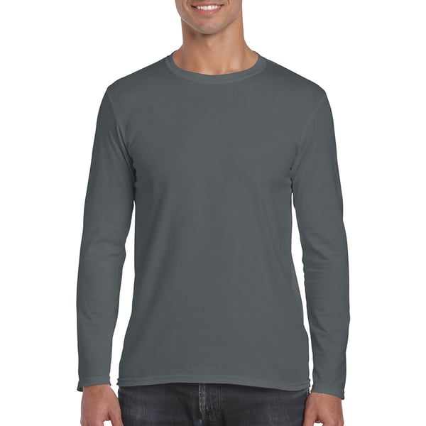 Gildan Mens Soft Style Long Sleeve T-Shirt (Pack Of 5)
