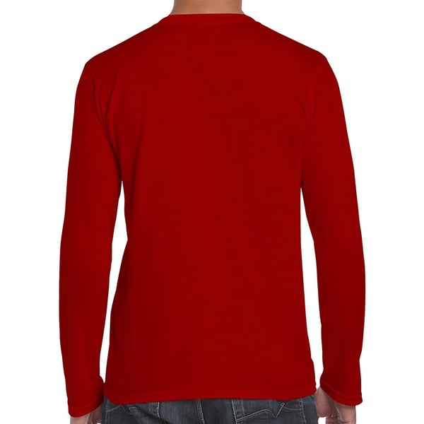 Gildan Mens Soft Style Long Sleeve T-Shirt (Pack Of 5)