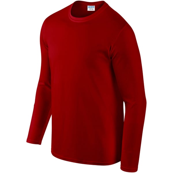 Gildan Mens Soft Style Long Sleeve T-Shirt (Pack Of 5)