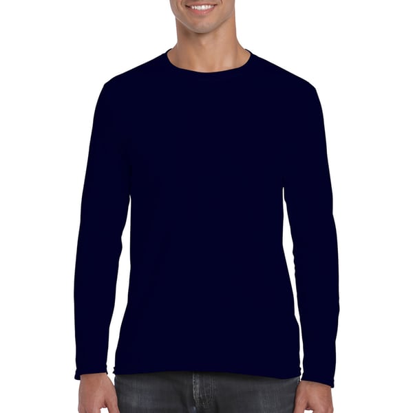 Gildan Mens Soft Style Long Sleeve T-Shirt (Pack Of 5)