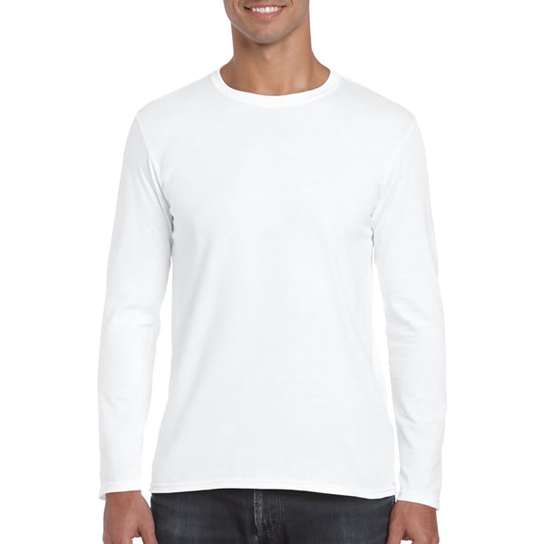 Gildan Mens Soft Style Long Sleeve T-Shirt (Pack Of 5)