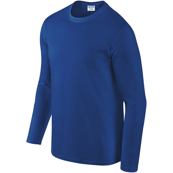 Gildan Mens Soft Style Long Sleeve T-Shirt (Pack Of 5)
