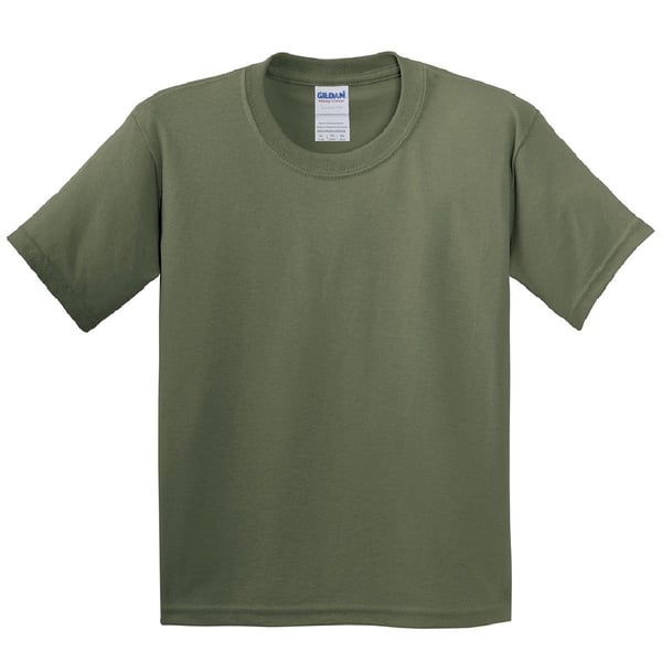 Gildan Ungdom Unisex T-shirt i kraftig bomuld