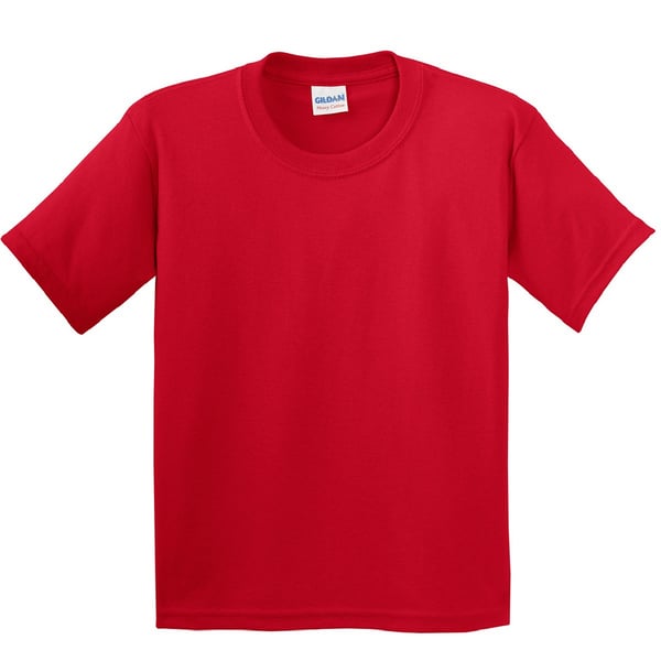 Gildan Ungdom Unisex T-shirt i kraftig bomuld
