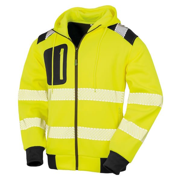 Result Genuine Recycled Mens Robust Safety Zipped Hoodie