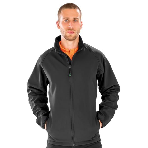 Result Genuine Recycled Soft Shell-jakke til mænd med print