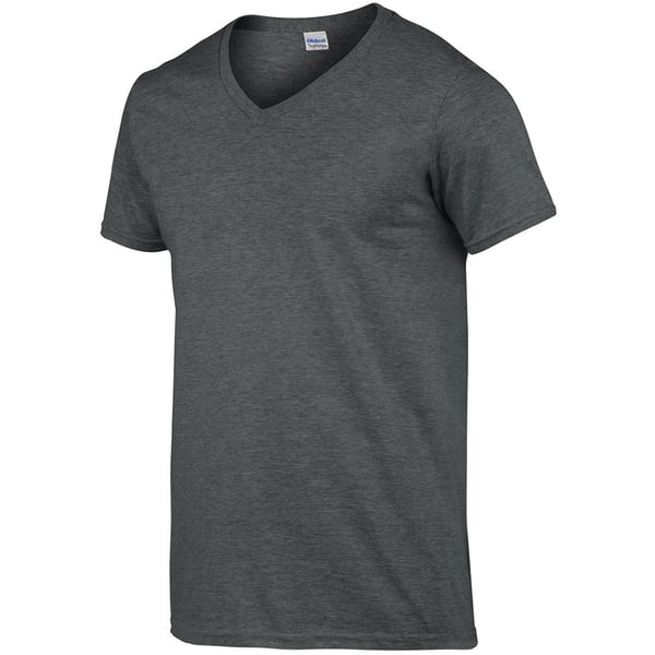 Gildan Mens Soft Style V-Neck Short Sleeve T-Shirt