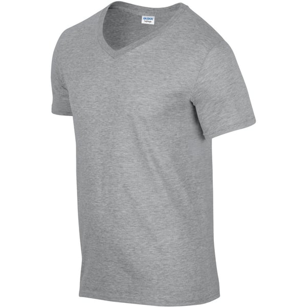 Gildan Mens Soft Style V-Neck Short Sleeve T-Shirt