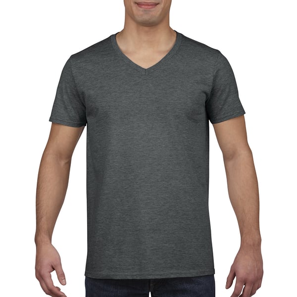 Gildan Mens Soft Style V-Neck Short Sleeve T-Shirt