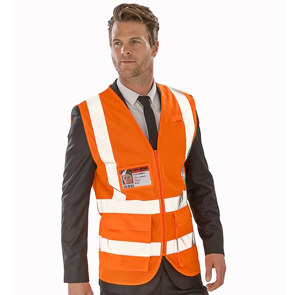 SAFE-GUARD by Result Mens Executive Cool Mesh Safety Vest