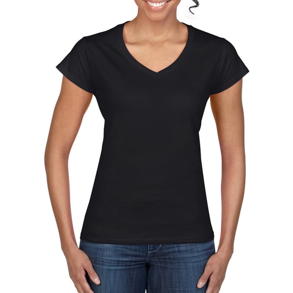Gildan Womens/Ladies Soft V Neck T-Shirt