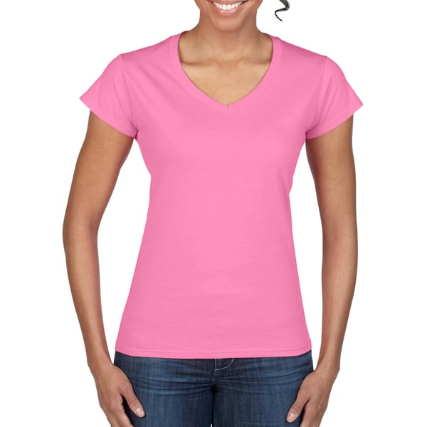 Gildan Womens/Ladies Soft V Neck T-Shirt
