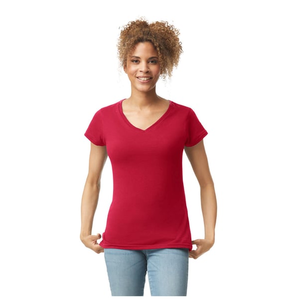 Gildan Womens/Ladies Soft V Neck T-Shirt