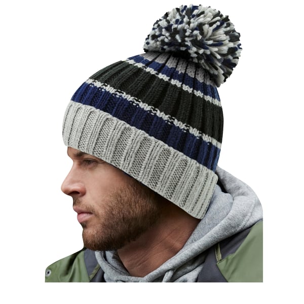 Beechfield Hygge Striped Beanie