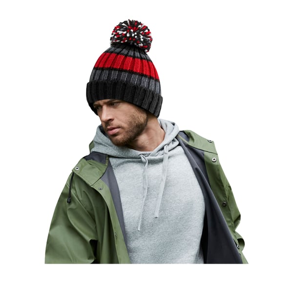 Beechfield Hygge Randig Mössa