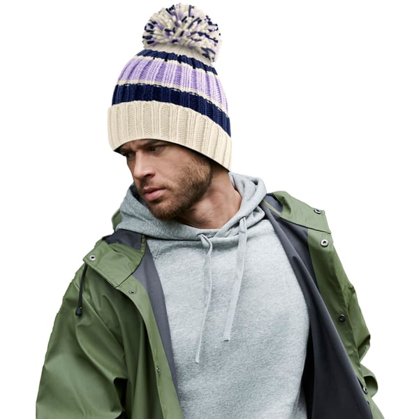 Beechfield Hygge Striped Beanie