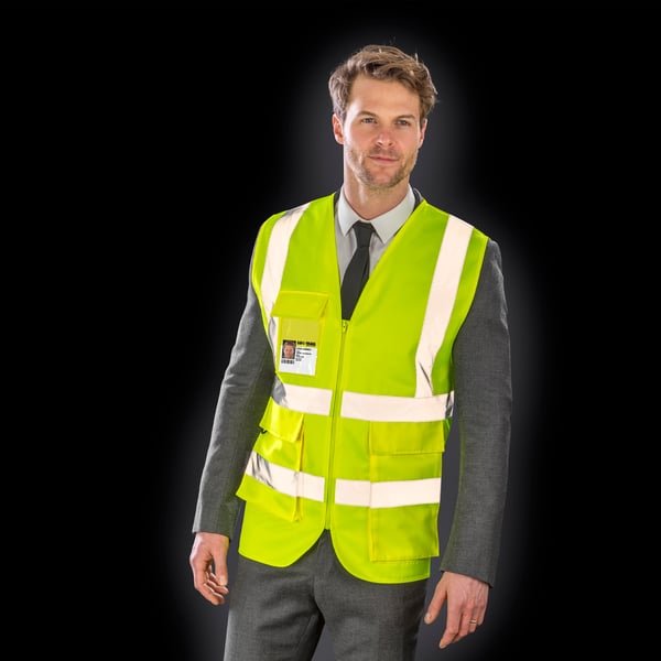 WORK-GUARD by Result Unisex Adult Heavy Duty Security Vest