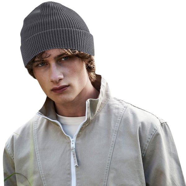 Beechfield Waffle Organic Cotton Beanie