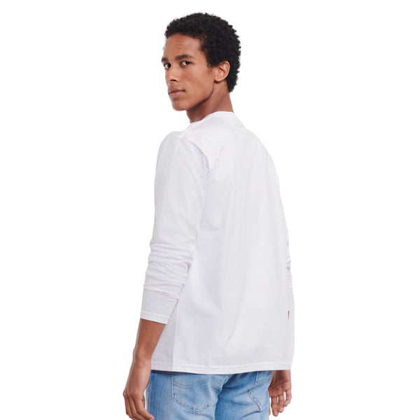 Russell Mens Plain Classic Long-Sleeved T-Shirt